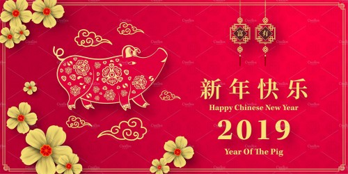 Chinese New Year 2019, The Year Of The Pig